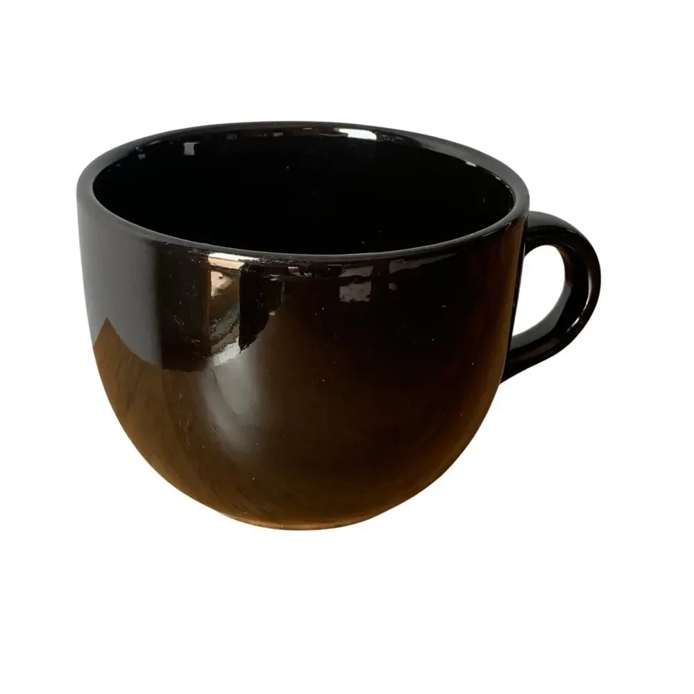 Pier 1 Mug Cappuccino Coffee Black 16oz Oversized Latte Soup Jumbo